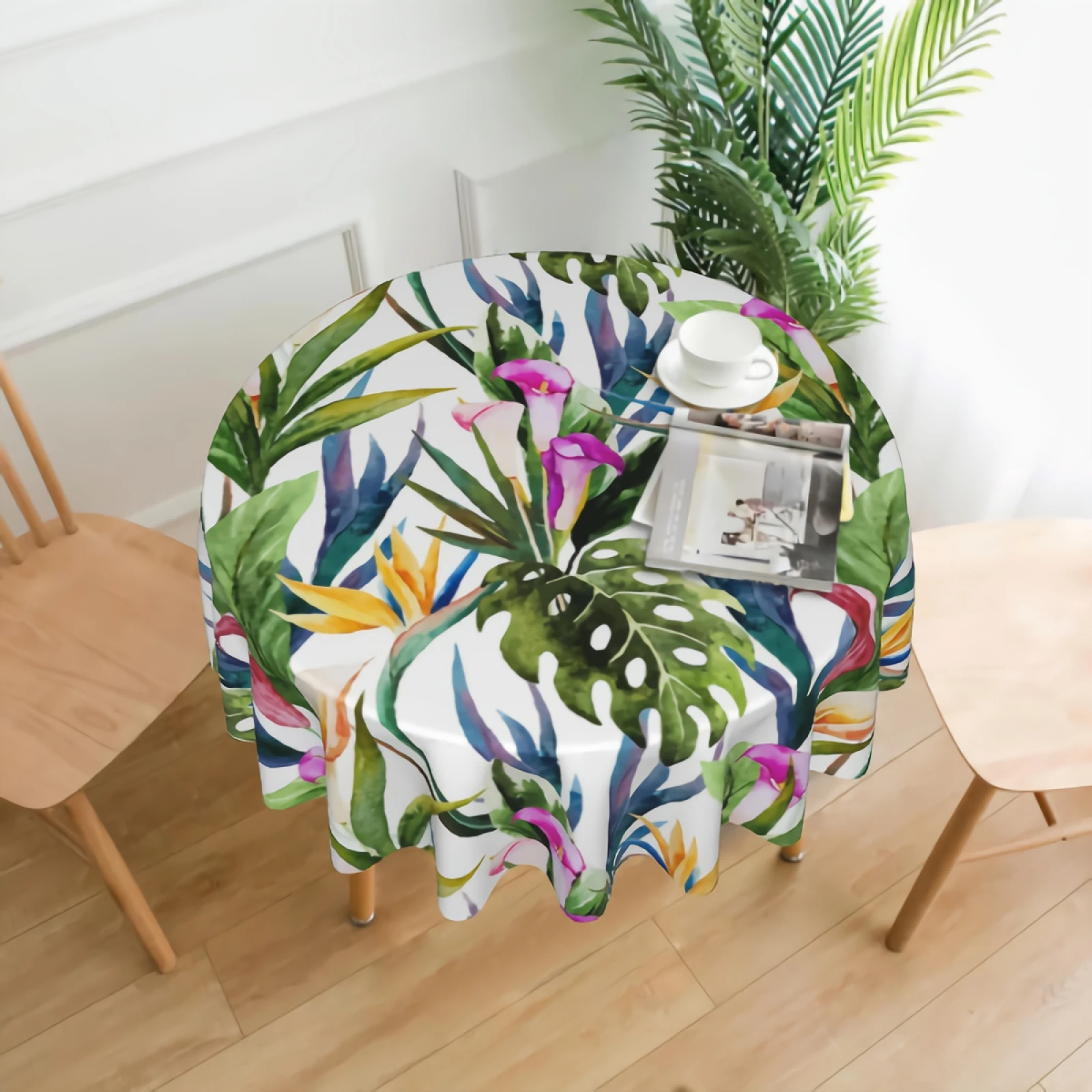 Tropical Hibiscus Floral Flowers Round Tablecloth Farmhouse Tropical Palm Leaves Flower Table Cloth 60 Inch Round Table Cloth
Tropical Hibiscus Floral Flowers Round Tablecloth Farmhouse Tropical Palm Leaves Flower Table Cloth 60 Inch Round Table Cloth