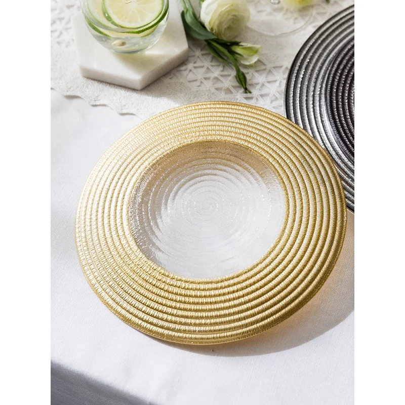 Housewife European Creative Phnom Penh Retro Light Luxury Glass Western Dinner Plate Home Steak Plate Fruit Dessert Plate
Housewife European Creative Phnom Penh Retro Light Luxury Glass Western Dinner Plate Home Steak Plate Fruit Dessert Plate