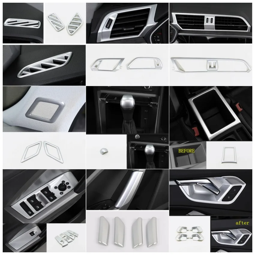 For Audi Q3 2019-2020-2022 Accessories LHD Car Side Air Conditioning AC Outlet Vent Decoration Cover Trim Central Control Gear B
For Audi Q3 2019-2020-2022 Accessories LHD Car Side Air Conditioning AC Outlet Vent Decoration Cover Trim Central Control Gear B