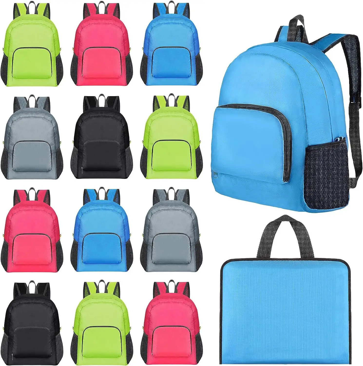 15 Pieces Backpack 17 Inch Backpacks 5 Assorted Colors Foldable Lightweight Bookbags Student Outdoor Travel School Book Bag 
15 Pieces Backpack 17 Inch Backpacks 5 Assorted Colors Foldable Lightweight Bookbags Student Outdoor Travel School Book Bag