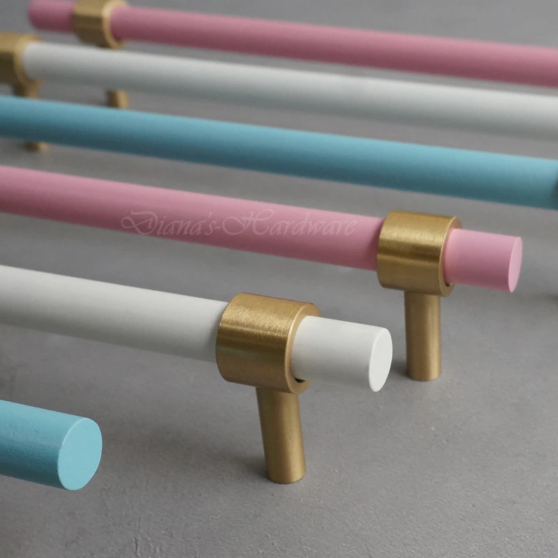 Simple Brass + Beech Handle Colored Wood Pink Blue Kitchen Cabinet Knobs Cabinet Door Handles Drawer Pulls Furniture Decor
Simple Brass + Beech Handle Colored Wood Pink Blue Kitchen Cabinet Knobs Cabinet Door Handles Drawer Pulls Furniture Decor