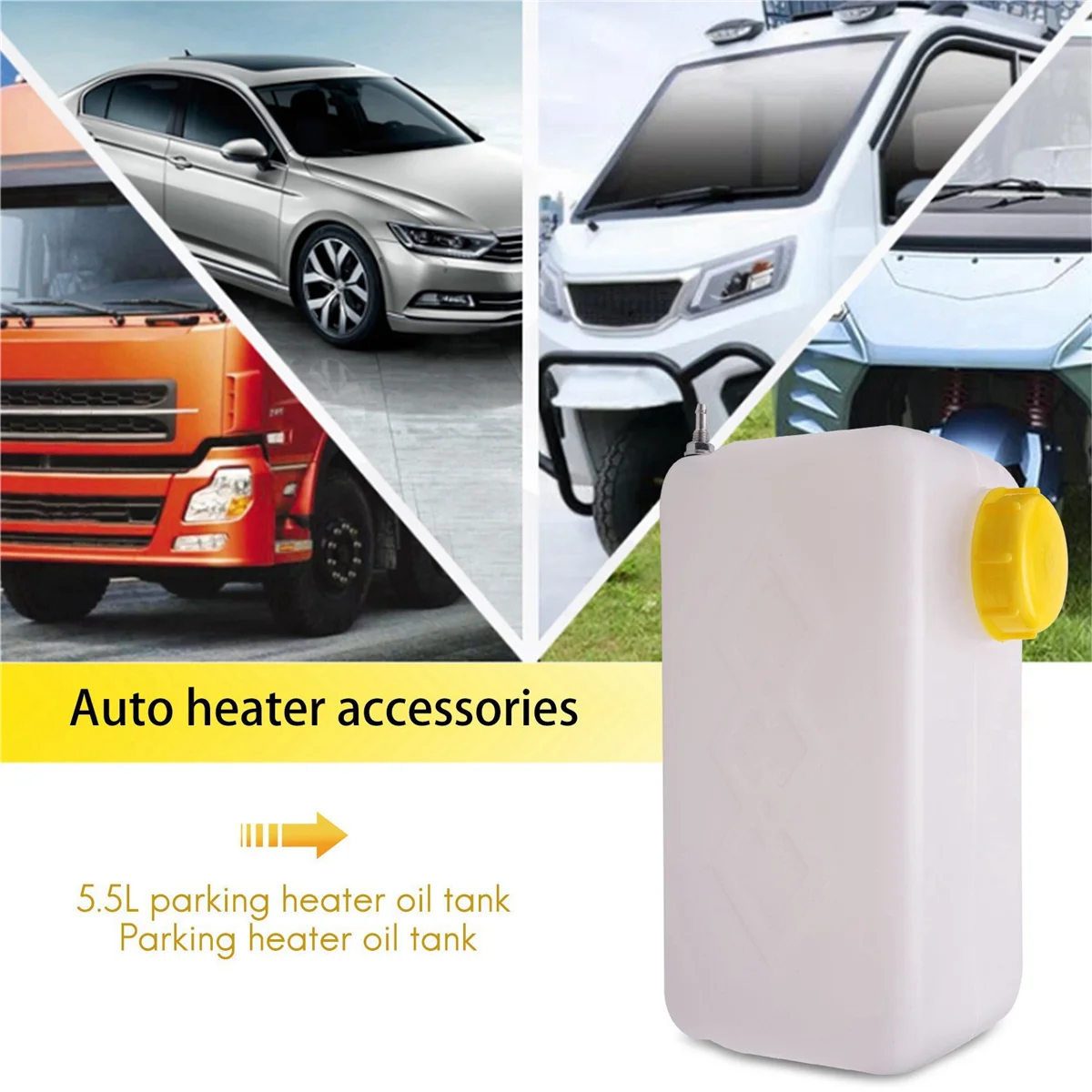 6X 5.5L Plastic Air Parking Heater Fuel Tank Gasoline Oil Storage for Eberspacher Truck Caravan Fuel Oil Gasoline Tank
6X 5.5L Plastic Air Parking Heater Fuel Tank Gasoline Oil Storage for Eberspacher Truck Caravan Fuel Oil Gasoline Tank