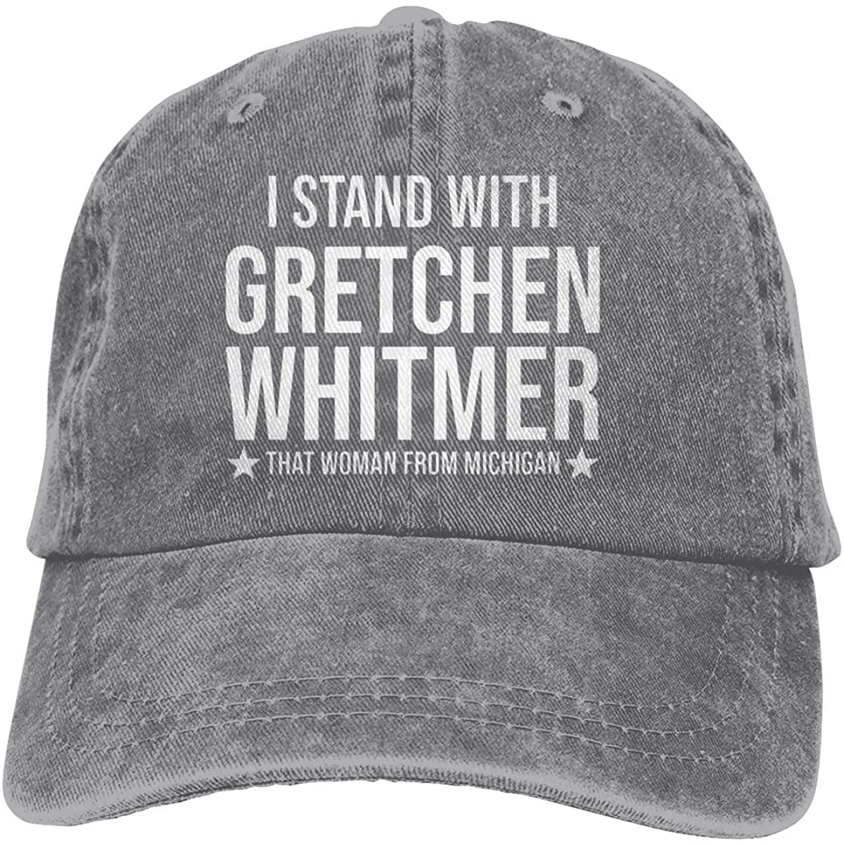 I Stand with Gretchen Whitmer 2020 Unisex Classic Vintage Washed Denim Hat Adjustable Dad Baseball Cap
I Stand with Gretchen Whitmer 2020 Unisex Classic Vintage Washed Denim Hat Adjustable Dad Baseball Cap