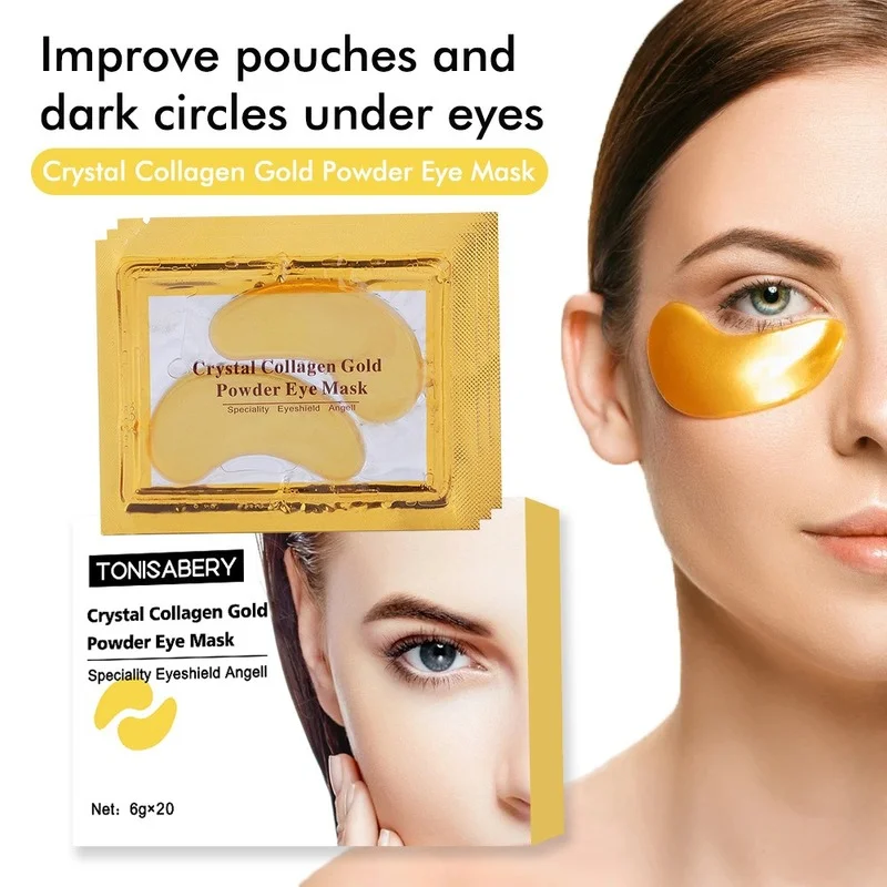 20 pairs/box Beauty Gold Crystal Collagen Patches For Eye Moisture Anti-Aging Acne Eye Mask Korean Cosmetics Skin Care
20 pairs/box Beauty Gold Crystal Collagen Patches For Eye Moisture Anti-Aging Acne Eye Mask Korean Cosmetics Skin Care