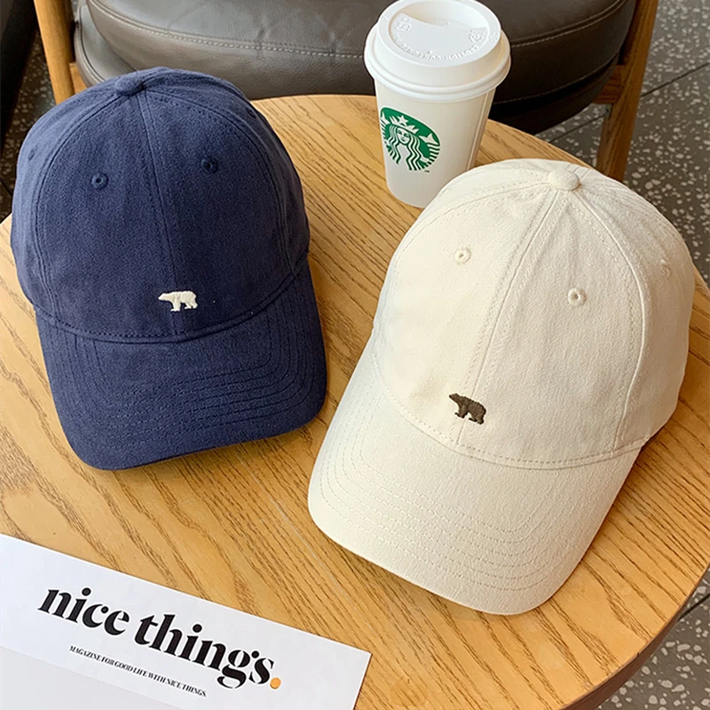 Fashion Baseball Cap for Women and Men Embroidery Polar Bear Hip Hop Snapback Caps Cotton Sun Hats Unisex Solid Color Visor Hats
Fashion Baseball Cap for Women and Men Embroidery Polar Bear Hip Hop Snapback Caps Cotton Sun Hats Unisex Solid Color Visor Hats