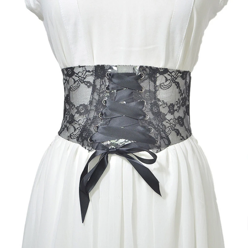 Women's Lace Wide Elastic Waist Belt Fashion Bow Knot Buckle Belt Cinch Strap Waistband Belts For Ladies Dress Accessory
Women's Lace Wide Elastic Waist Belt Fashion Bow Knot Buckle Belt Cinch Strap Waistband Belts For Ladies Dress Accessory