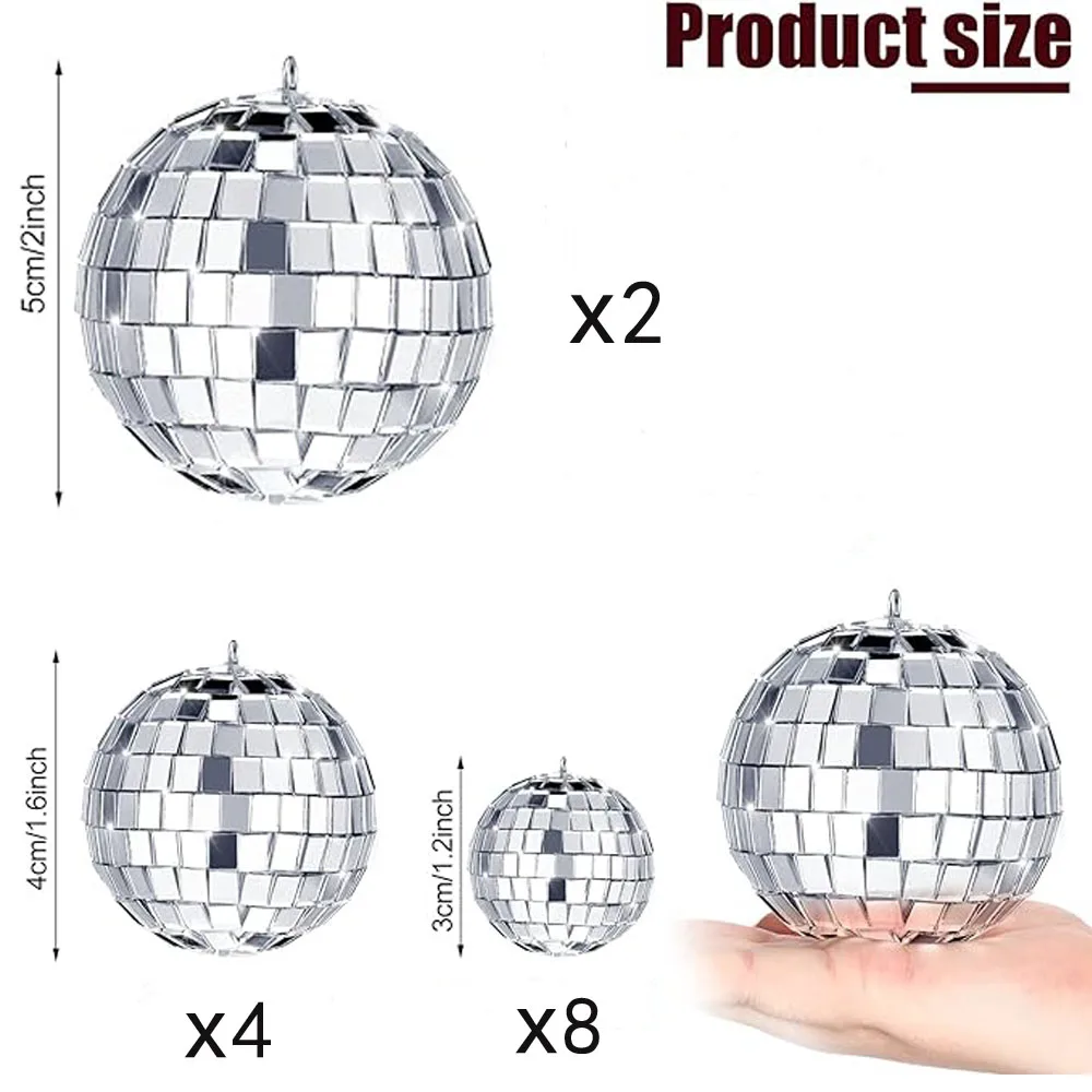 Подвесные серебряные диско-шары из стекла
Подвесные серебряные диско-шары из стекла