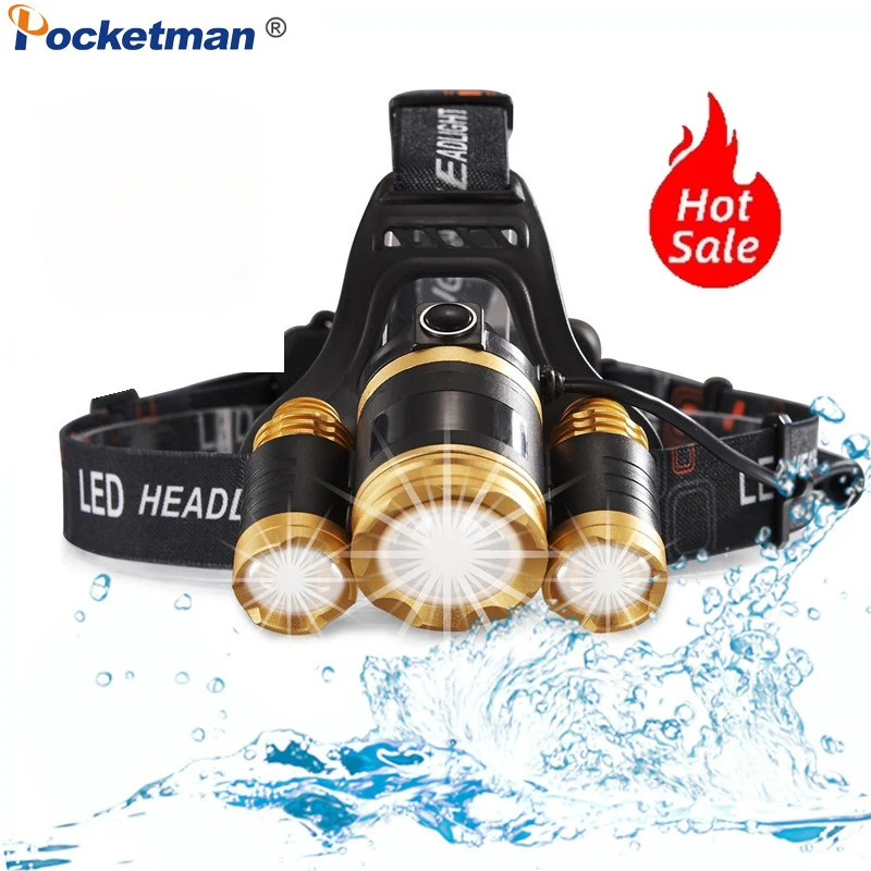 Most Bright LED Headlamp Zoomable XML 3/5 LED T6 Head Tactical Torch LED Lamp with Rechargeable 18650 battery Camping Headlight
Most Bright LED Headlamp Zoomable XML 3/5 LED T6 Head Tactical Torch LED Lamp with Rechargeable 18650 battery Camping Headlight