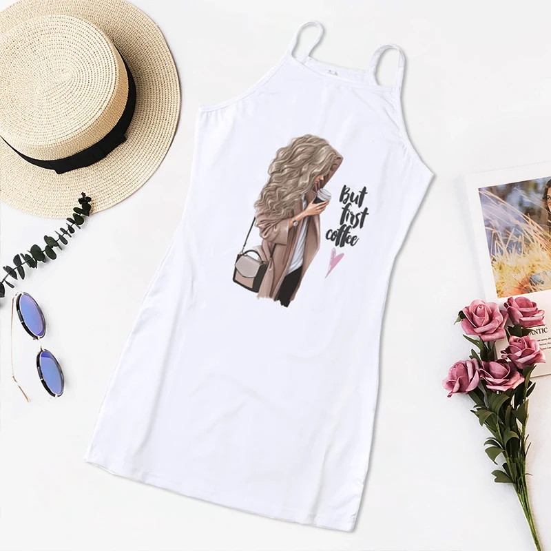 Dress Women's Summer Coffee Young Girl Print Sexy Bodycon Dress Casual Sling Mini Short Jurk Vestido Mujer Party Dress 2022 New
Dress Women's Summer Coffee Young Girl Print Sexy Bodycon Dress Casual Sling Mini Short Jurk Vestido Mujer Party Dress 2022 New