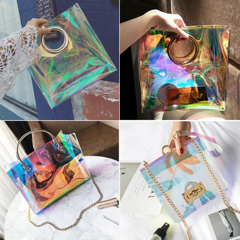 4 Sheets A4 Transparent Rainbow Film Glitter DIY Hair Clothing Luggage Symphony Film
4 Sheets A4 Transparent Rainbow Film Glitter DIY Hair Clothing Luggage Symphony Film