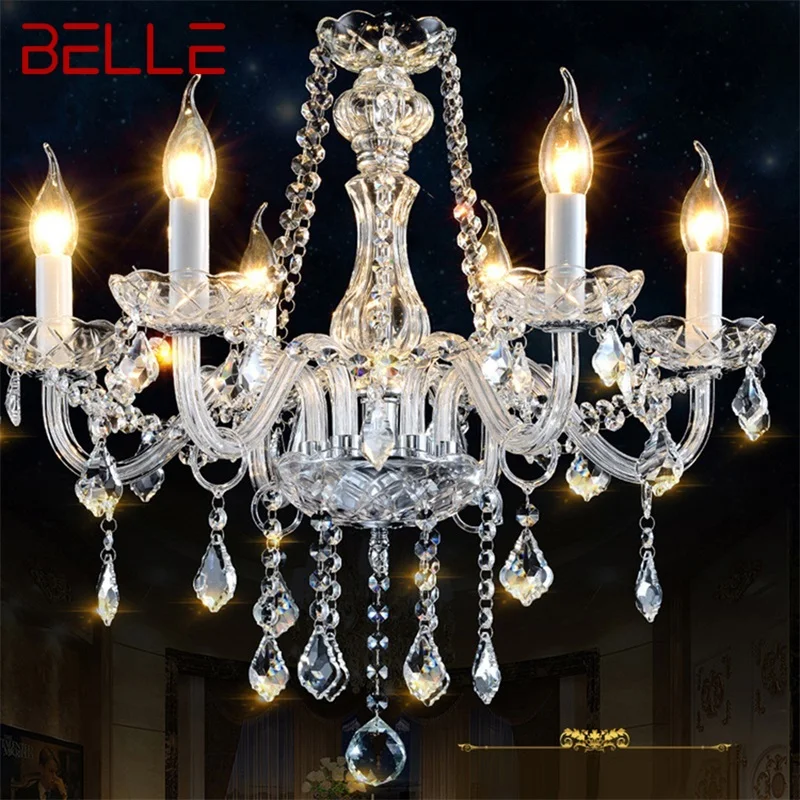 BELLE European Style Chandelier Lamps LED Candle Pendant Hanging Light Luxury Fixtures for Home Decor Villa Hall
BELLE European Style Chandelier Lamps LED Candle Pendant Hanging Light Luxury Fixtures for Home Decor Villa Hall