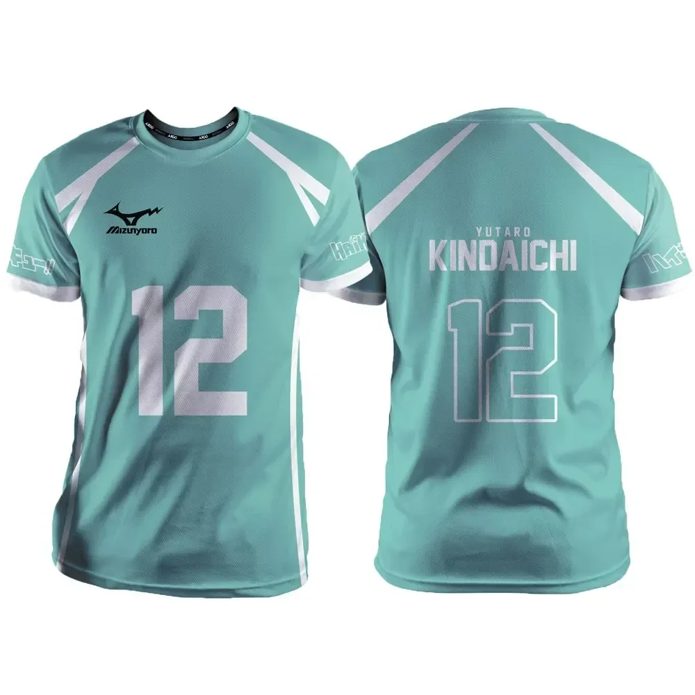 Haikyuu Aoba Johsai синий мультфильм аниме косплей мужской трикотаж летние детские