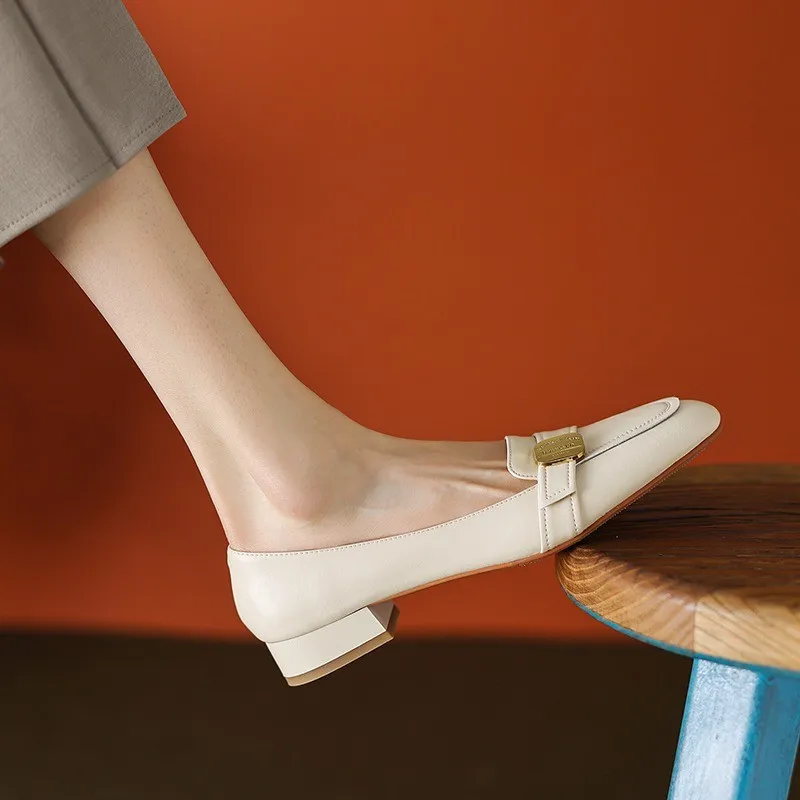 Original French Shoes for Women 2023 New Fashion Thick Heel Loafers Shallow Mouth Square Toe Slip-on British Leather Shoes
Original French Shoes for Women 2023 New Fashion Thick Heel Loafers Shallow Mouth Square Toe Slip-on British Leather Shoes