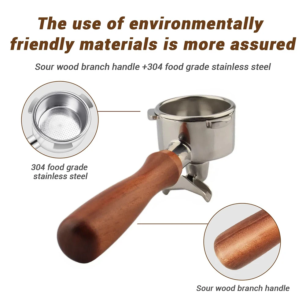51mm Pressurized Coffee Handle Portafilter And Filter Basket For Espresso Coffee Maker Accessory Coffee Filter Plate Replacement
51mm Pressurized Coffee Handle Portafilter And Filter Basket For Espresso Coffee Maker Accessory Coffee Filter Plate Replacement