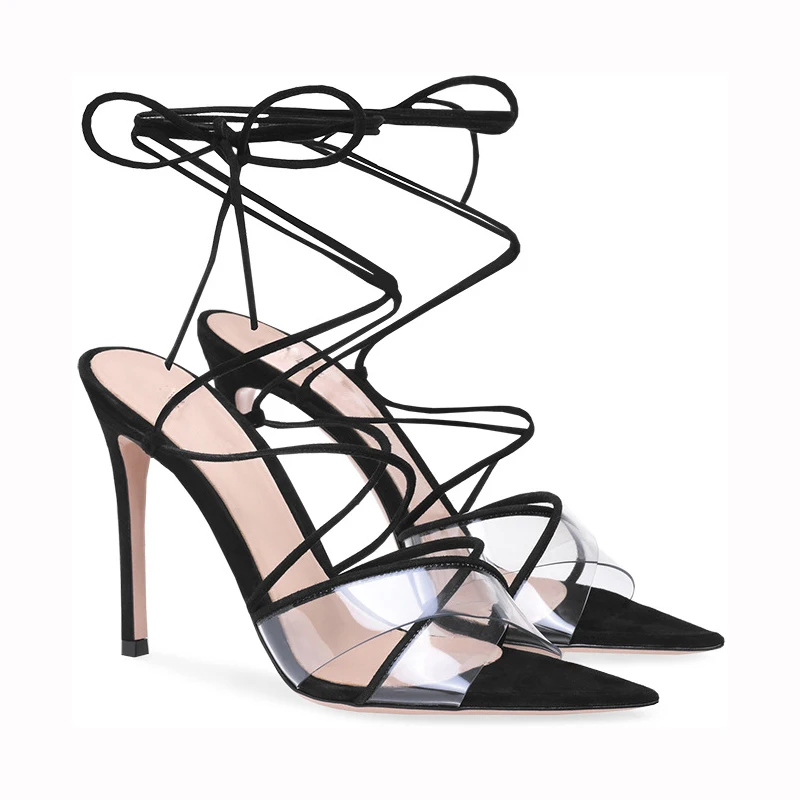 Women Stiletto High Heel Lace-up Ankle Strap Sandals Sexy Bridals Evening Party Dress Fashion Pointed Toe Lady Shoes 21-CHC-26
Women Stiletto High Heel Lace-up Ankle Strap Sandals Sexy Bridals Evening Party Dress Fashion Pointed Toe Lady Shoes 21-CHC-26