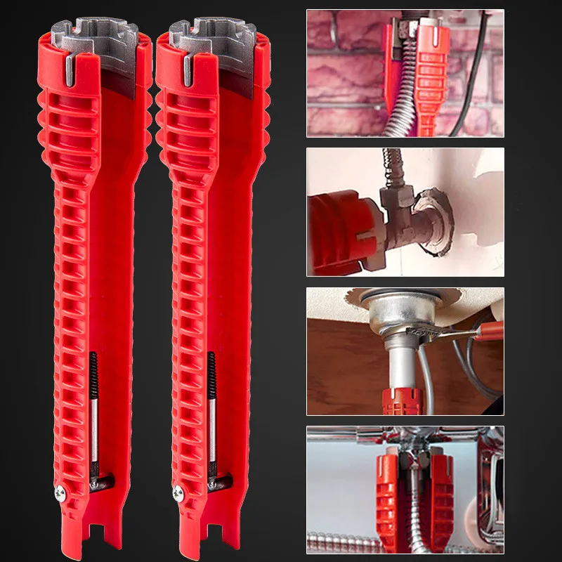 Eight-in-one sink bathroom wrench plumbing installation tool household plumbing faucet sink angle valve sink repair disassembly
Eight-in-one sink bathroom wrench plumbing installation tool household plumbing faucet sink angle valve sink repair disassembly