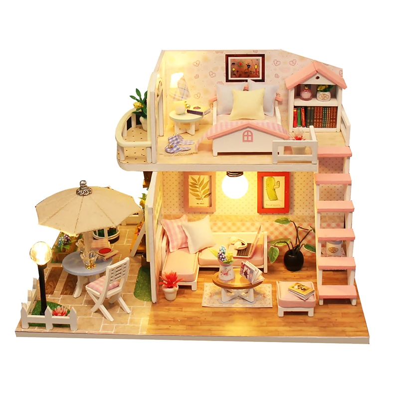 Unfinished 3D DIY Miniature Dollhouse Kit Pink Loft Kids Craft DIY Toys Christmas Birthday Gift
Unfinished 3D DIY Miniature Dollhouse Kit Pink Loft Kids Craft DIY Toys Christmas Birthday Gift