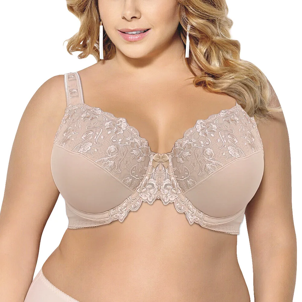 Plus Size Sexy Lace Bras For Women's Underwear Thin Underwired Bra Lace Floral Embroidery Big Size Top D DD E F G H I Cup
Plus Size Sexy Lace Bras For Women's Underwear Thin Underwired Bra Lace Floral Embroidery Big Size Top D DD E F G H I Cup