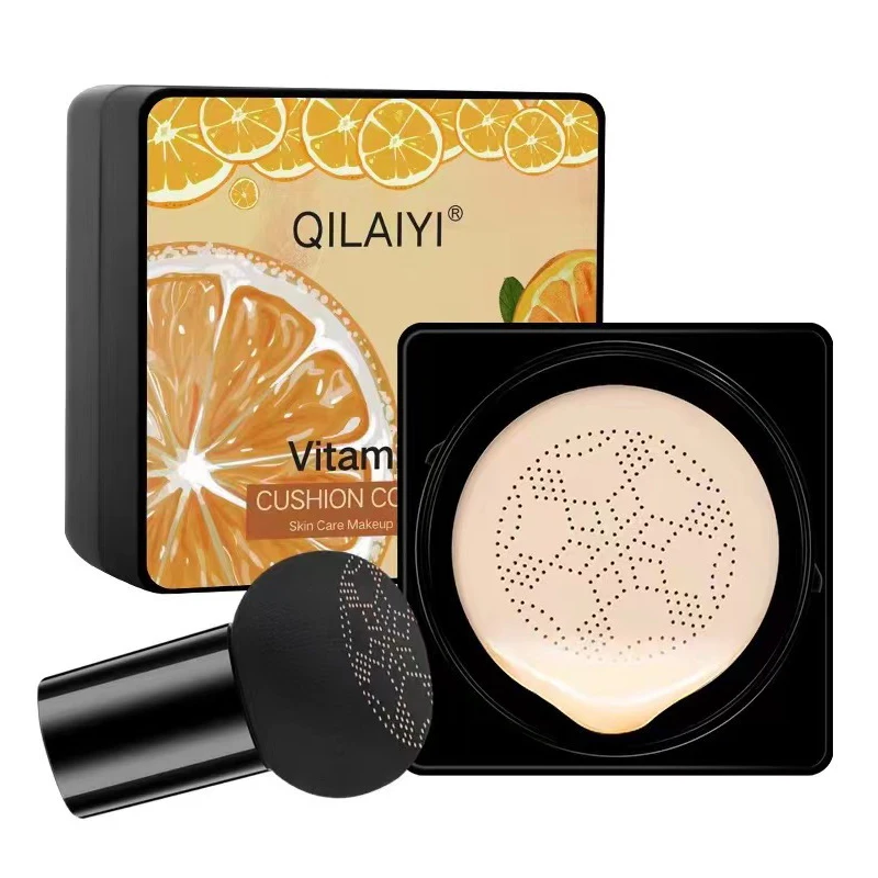 Air Cushion Foundation Mushroom Head Vitmamin CC Cream Concealer Whitening Brightening Moisturizing Face Base Tone Korean Makeup
Air Cushion Foundation Mushroom Head Vitmamin CC Cream Concealer Whitening Brightening Moisturizing Face Base Tone Korean Makeup