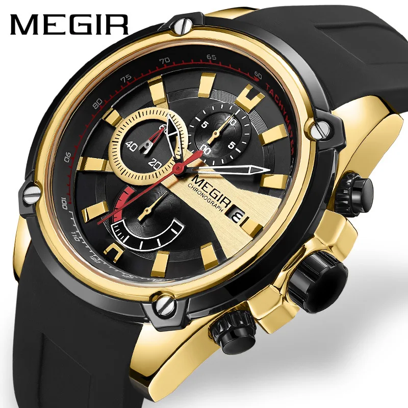 Fashion Trend Men's Quartz Watch Waterproof Silicone Strap Calendar Watches Men Luminous Multi Function Sports Wristwatches
Fashion Trend Men's Quartz Watch Waterproof Silicone Strap Calendar Watches Men Luminous Multi Function Sports Wristwatches