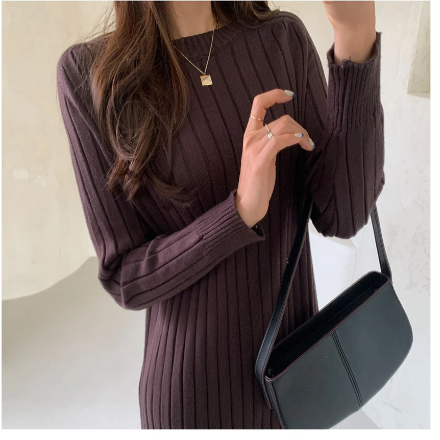 Winter Elegant Dresses Woman Knitted Thick Autumn Sweater Dress Women New 2022 Vintage Solid Korean Warm Clothing Vestido Femme
Winter Elegant Dresses Woman Knitted Thick Autumn Sweater Dress Women New 2022 Vintage Solid Korean Warm Clothing Vestido Femme