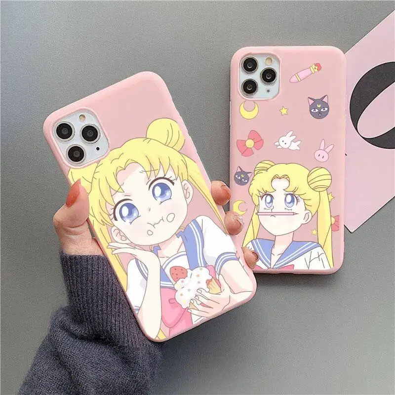 Anime Cartoon Girl Sailors Moons Phone Case For iphone 13 12 11 Pro Max Mini XS 8 7 6 6S Plus X SE 2020 XR Pink Silicone Cover
Anime Cartoon Girl Sailors Moons Phone Case For iphone 13 12 11 Pro Max Mini XS 8 7 6 6S Plus X SE 2020 XR Pink Silicone Cover