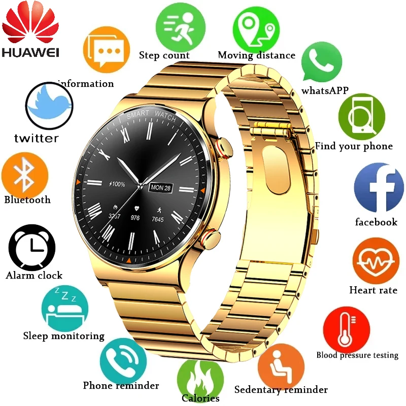 Huawei Business Watch 454*454 1.39 inch Smart Watch Men Bluetooth Call IP68 Waterproof Heart rate Blood pressure Smartwatch Men
Huawei Business Watch 454*454 1.39 inch Smart Watch Men Bluetooth Call IP68 Waterproof Heart rate Blood pressure Smartwatch Men
