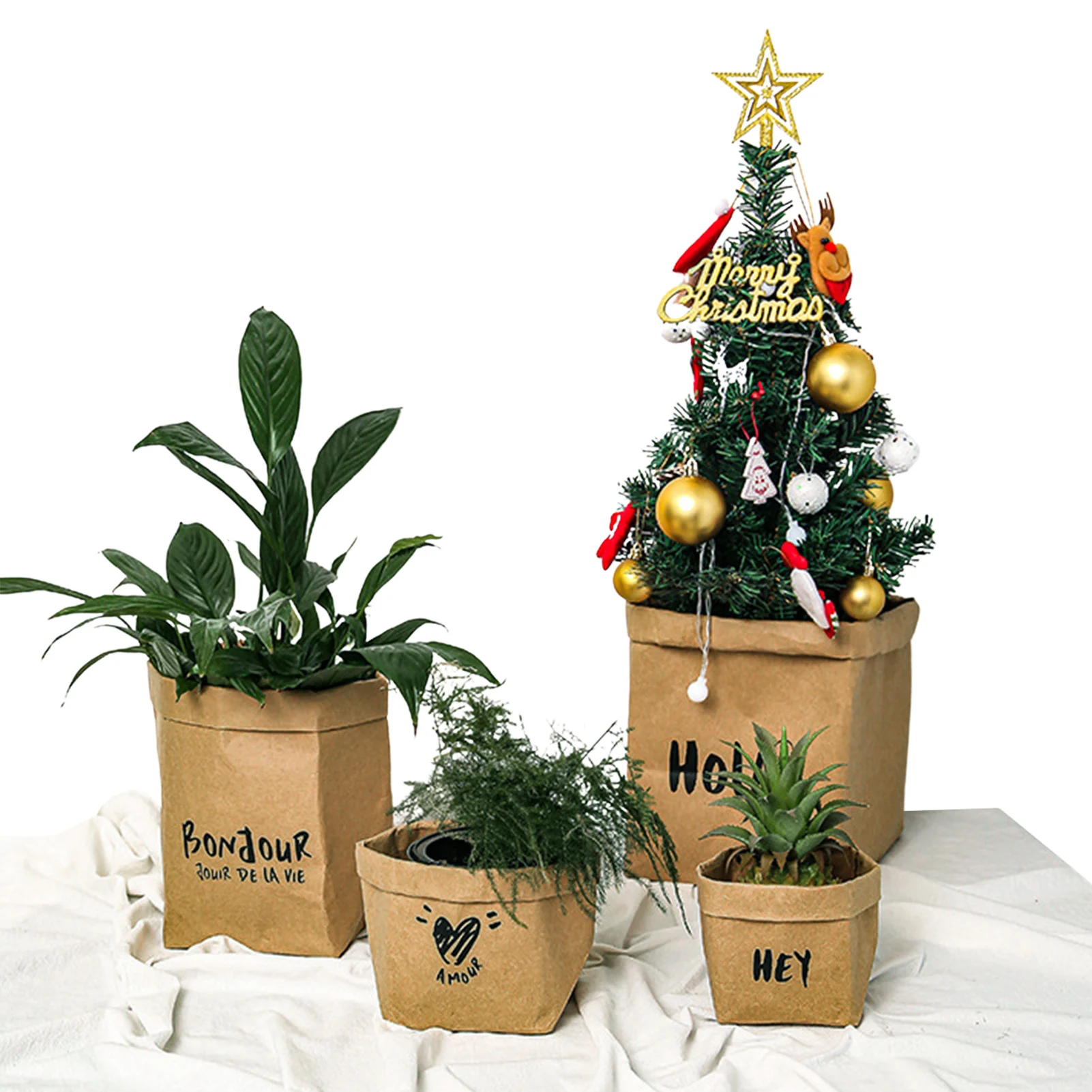 Washable Kraft Paper Bag Grocery Kraft Bags For Food Storage Kitchen Paper Bags Storage Plants Food Fruits Flower Pot Toys
Washable Kraft Paper Bag Grocery Kraft Bags For Food Storage Kitchen Paper Bags Storage Plants Food Fruits Flower Pot Toys