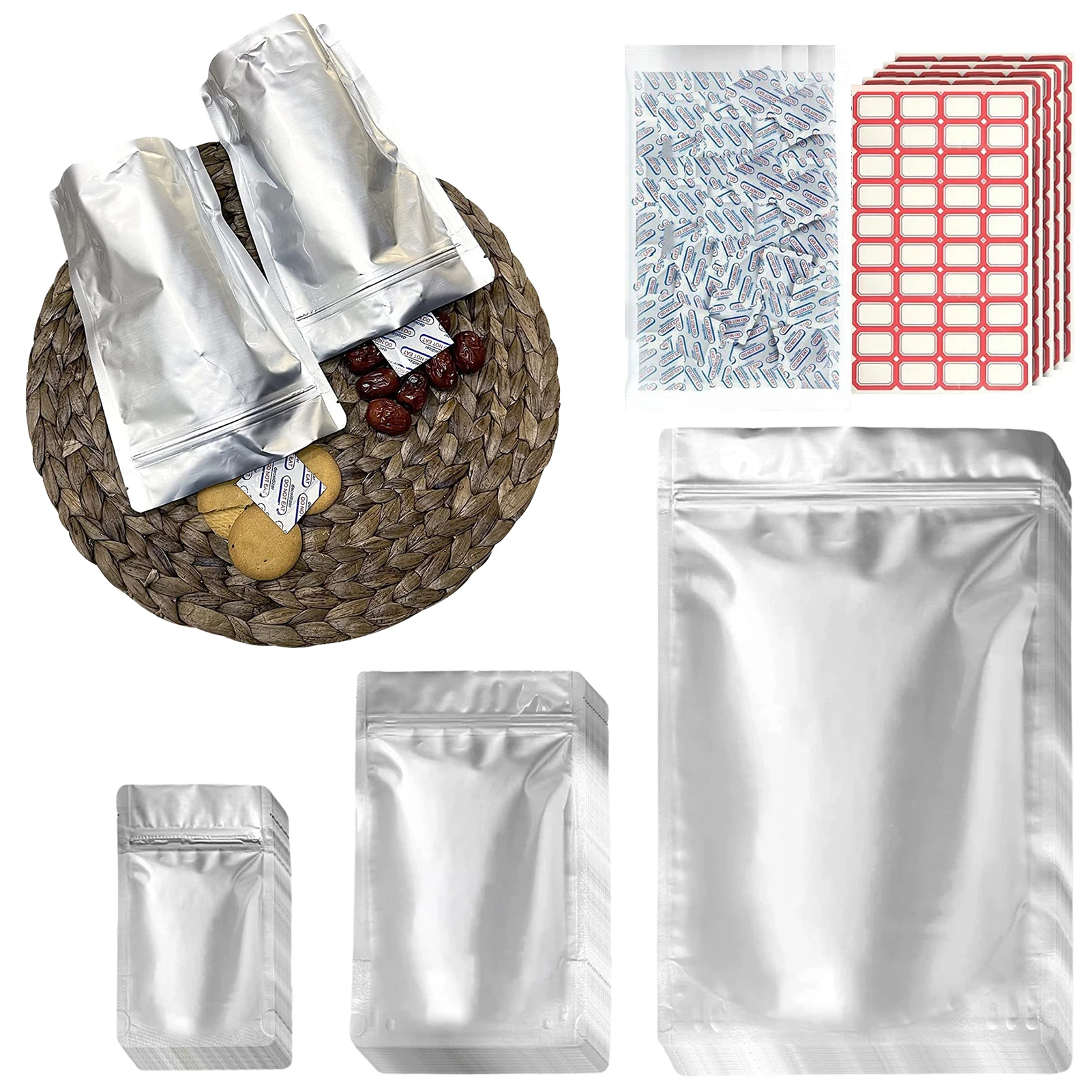 Mylar Bags Kit 100 Mylar Bags For Food Storage Stand-Up Zipper Pouches Resealable And Heat Sealable For Long Term Food Storage
Mylar Bags Kit 100 Mylar Bags For Food Storage Stand-Up Zipper Pouches Resealable And Heat Sealable For Long Term Food Storage
