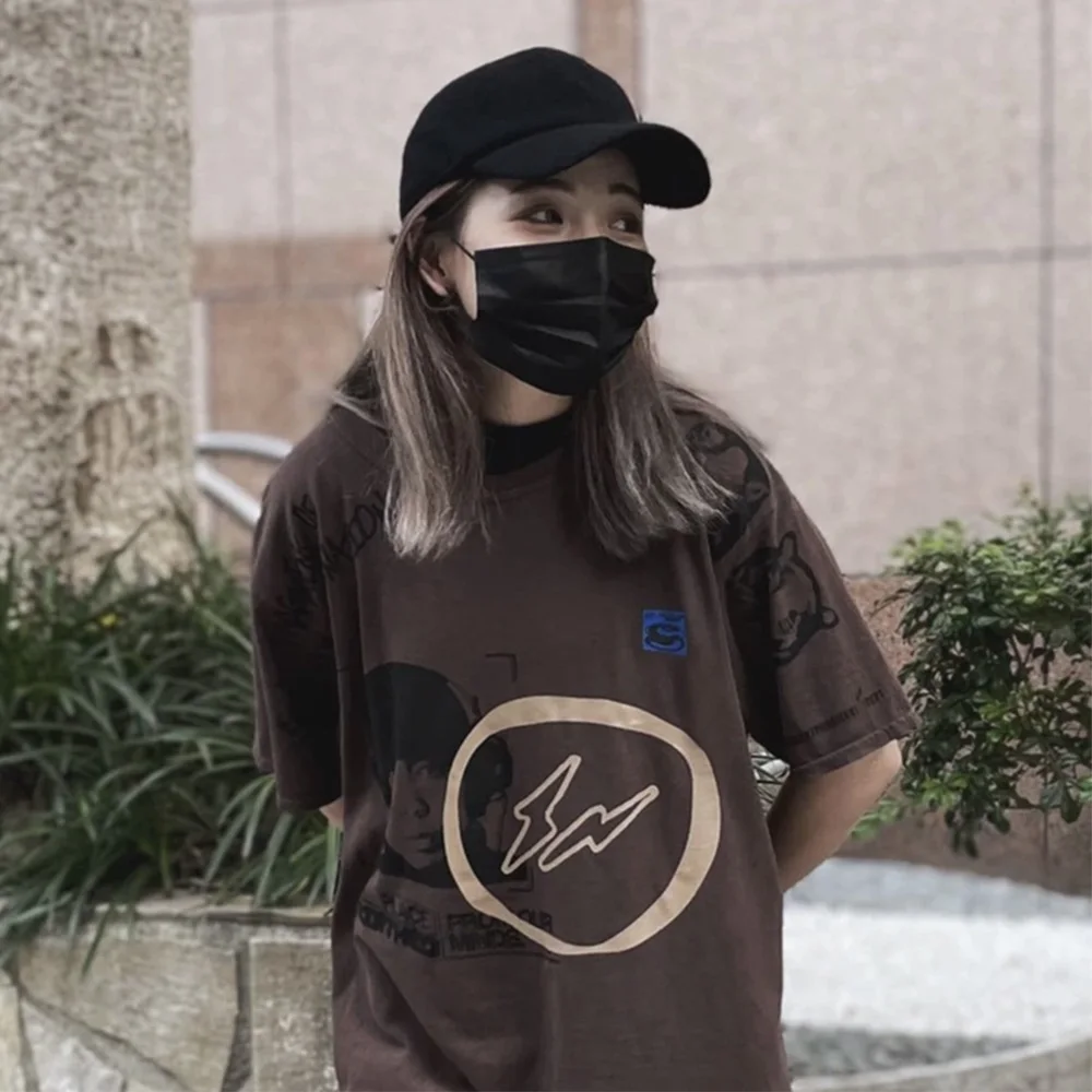 Cooocoll Tops Tees DJ Face Printing Short Sleeve Kanye West Brand 100% Cotton Round Neck Oversize T-shirt UNISEX Clothing
Cooocoll Tops Tees DJ Face Printing Short Sleeve Kanye West Brand 100% Cotton Round Neck Oversize T-shirt UNISEX Clothing