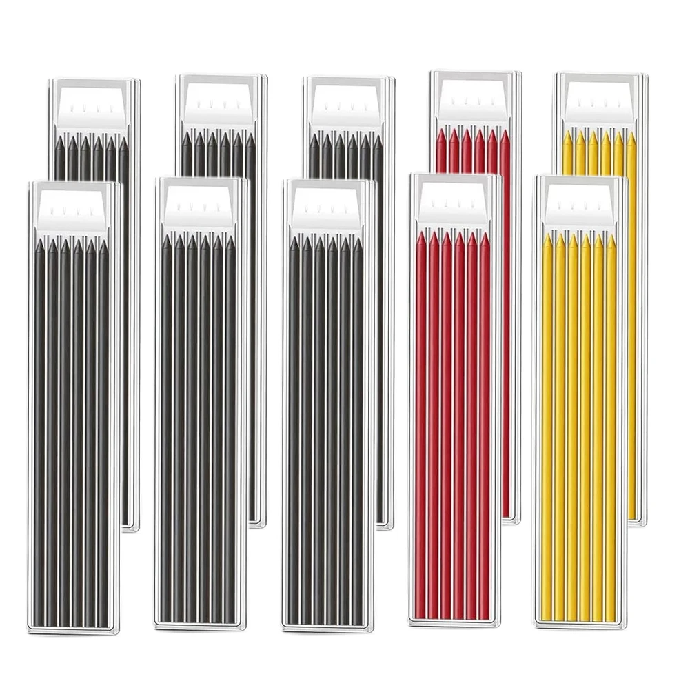 Solid Carpenter Pencil Set Woodworking Tools Mechanical Pencil 3 Colors Refill Construction Job Tools Carpentry Marking Scriber
Solid Carpenter Pencil Set Woodworking Tools Mechanical Pencil 3 Colors Refill Construction Job Tools Carpentry Marking Scriber
