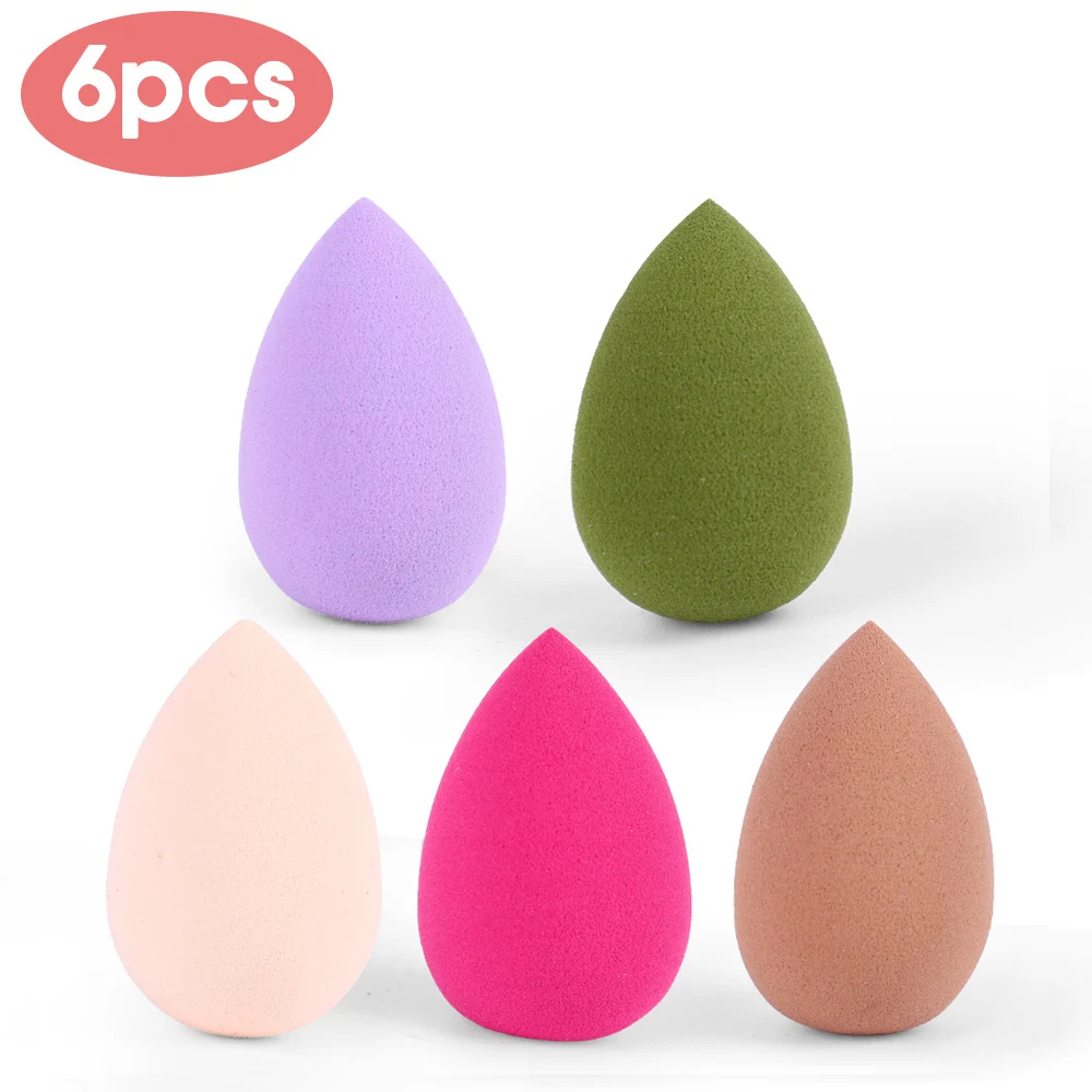 

4/6/12pcs Small Size Beauty Makeup Eggs Wet and Dry Use Makeup Puff Colorful Cushion Concealer Sponge Egg Makeup Beauty Tools