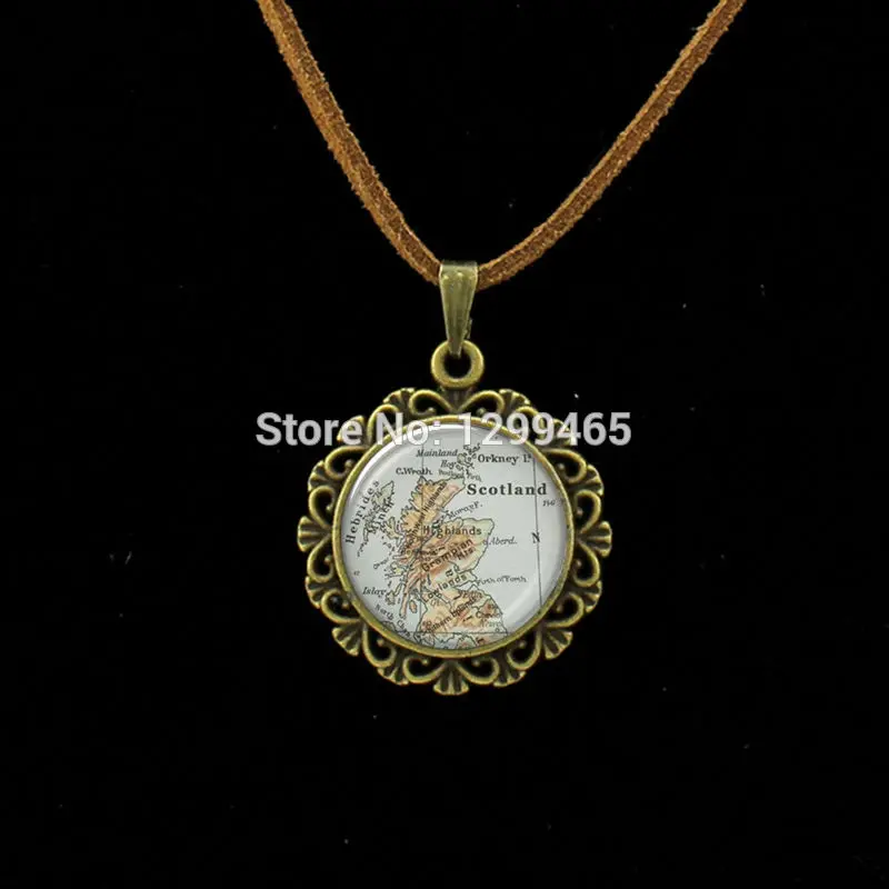 Classic Collection Jewelry choker statement Necklace World map style Leather Necklace Gothic Retro Scotland map pendant L 509
Classic Collection Jewelry choker statement Necklace World map style Leather Necklace Gothic Retro Scotland map pendant L 509