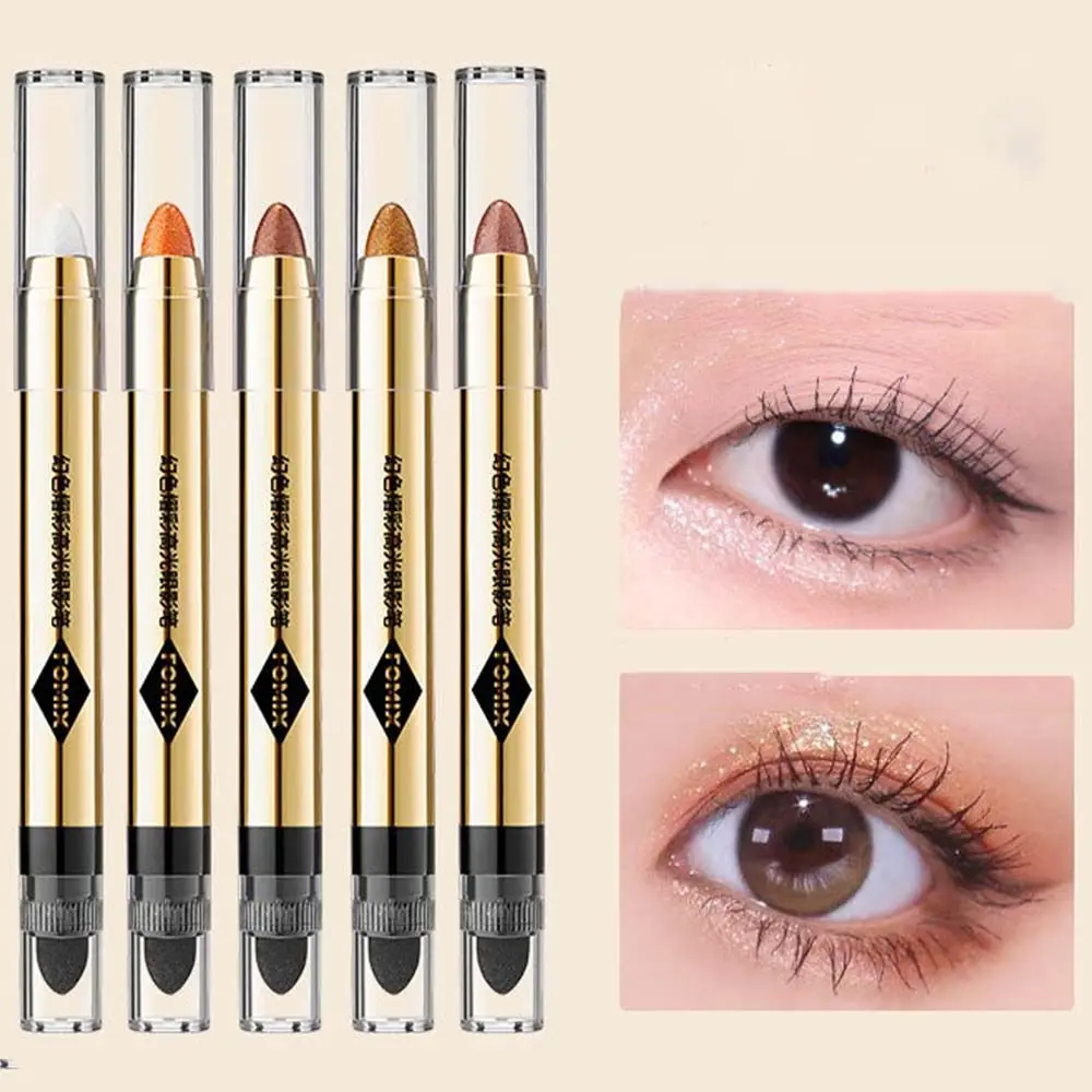 6 Color Highlighter Eyeshadow Pencil Waterproof Pearlescen Glitter Highlight Brighten Silkworm Stick With One Hand Sponge Brush
6 Color Highlighter Eyeshadow Pencil Waterproof Pearlescen Glitter Highlight Brighten Silkworm Stick With One Hand Sponge Brush