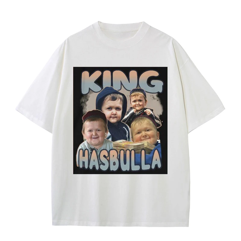 

Футболка Hasbulla Vechten Meme, высококачественные мини-футболки Khabib blogg с принтом коробки, хлопковые футболки большого размера с коротким рукавом для мужчин и женщин
