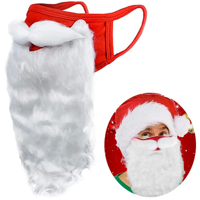 Christmas Decoration 3D Santa Claus Beard Masks Adult Unisex Funny Reusable Santa Beard Face Cover Shield for Xmas Cosplay Party
Christmas Decoration 3D Santa Claus Beard Masks Adult Unisex Funny Reusable Santa Beard Face Cover Shield for Xmas Cosplay Party