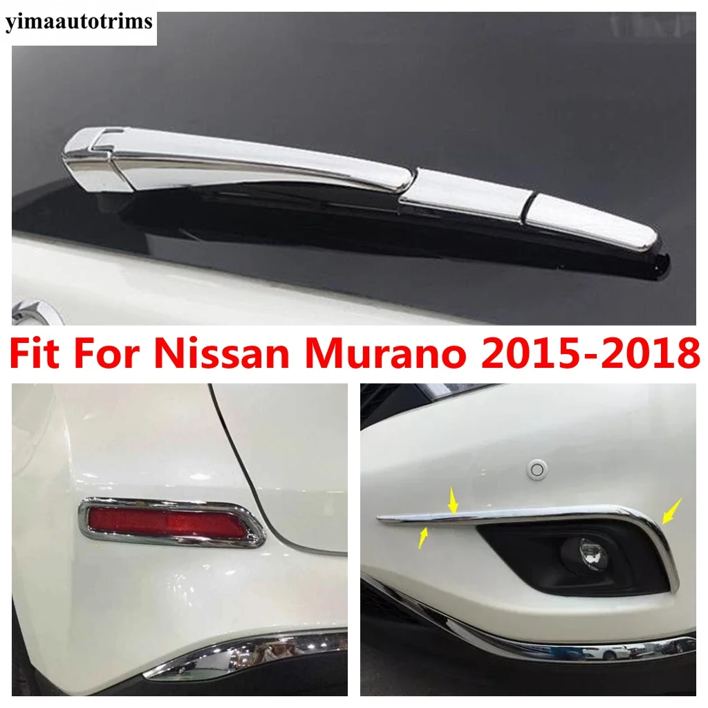 Chrome Front Rear Fog Light Lamp Eyebrow / Rearview Mirror / Window Wiper Cover Trim For Nissan Murano 2015 - 2018 Accessories
Chrome Front Rear Fog Light Lamp Eyebrow / Rearview Mirror / Window Wiper Cover Trim For Nissan Murano 2015 - 2018 Accessories