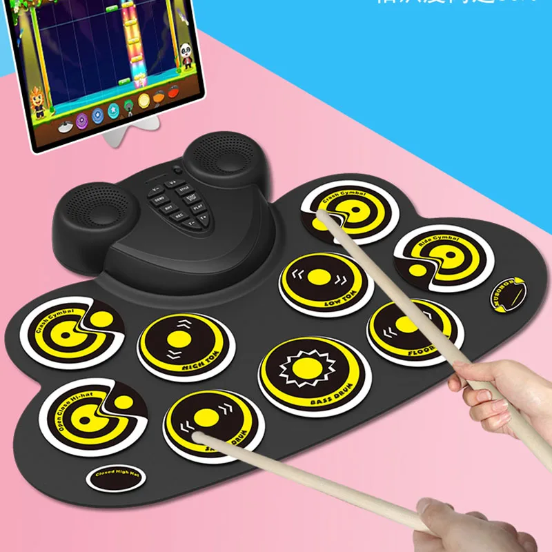 

Professional Music Electronic Drums Trigger Percussion Practice Pad Digital Acoustic Battery Drum Tambor Eletronico Electronics