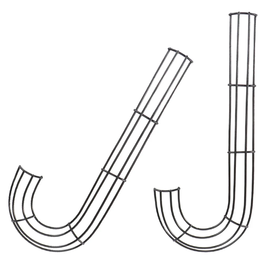 2 Pcs Christmas Garland Wreath DIY Iron Support Metal Frame Party Wrought Candy Cane Shaped
2 Pcs Christmas Garland Wreath DIY Iron Support Metal Frame Party Wrought Candy Cane Shaped