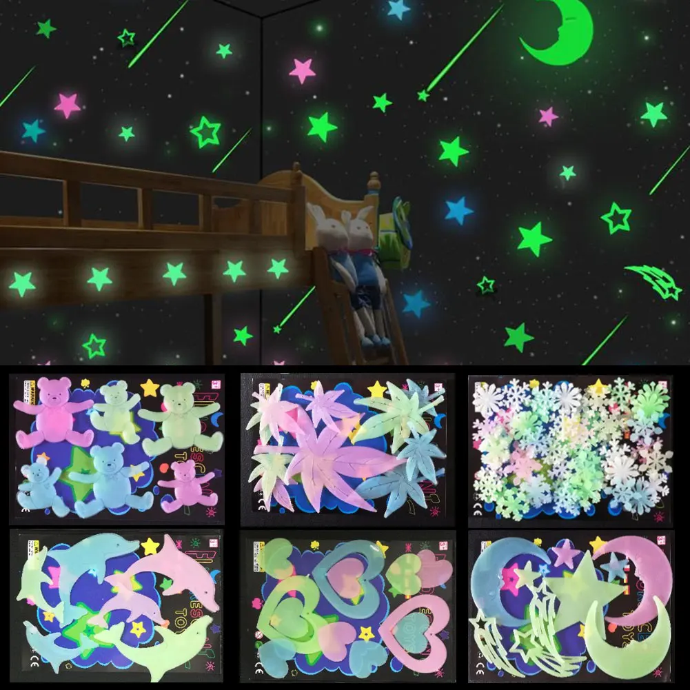 Luminous Butterfly Snowflake Dolphin Wall Stickers Glow In The Dark Decal for Kids Baby Room Bedroom Christmas Home Decoration
Luminous Butterfly Snowflake Dolphin Wall Stickers Glow In The Dark Decal for Kids Baby Room Bedroom Christmas Home Decoration