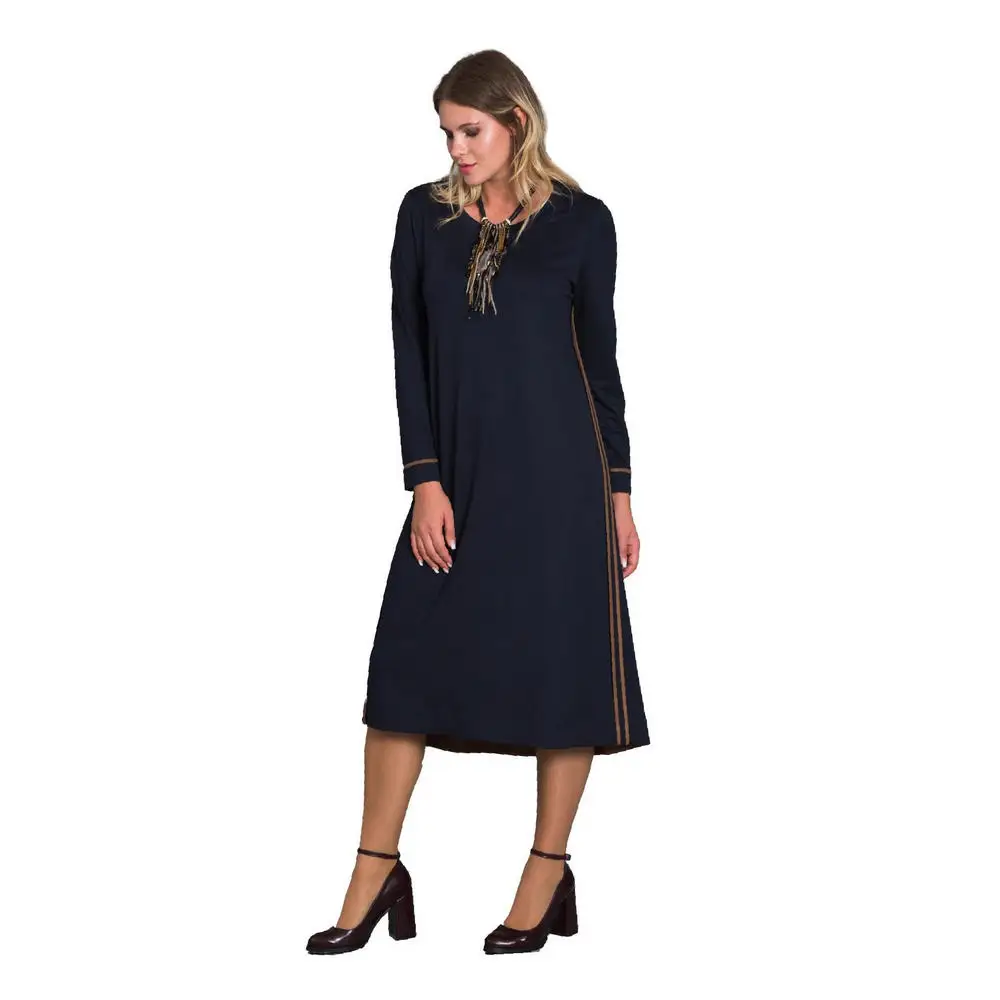 Fcuffy women large size dress Lm94211 round collar long sleeve stripe detail knee black khaki navy blue
Fcuffy women large size dress Lm94211 round collar long sleeve stripe detail knee black khaki navy blue