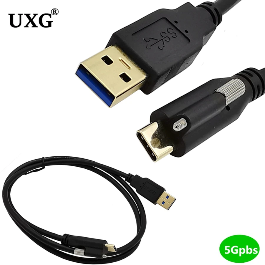 Кабель USB 3.0 Type-C с позолоченным покрытием и винтовой фиксацией для стандартного USB 3,1, кабель для передачи данных для камеры, 0,3 м, 1 м, 1 м, 2 м
Кабель USB 3.0 Type-C с позолоченным покрытием и винтовой фиксацией для стандартного USB 3,1, кабель для передачи данных для камеры, 0,3 м, 1 м, 1 м, 2 м