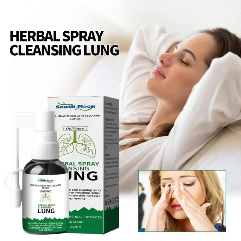 South Moon Nasal Spray Lung Cleanse Detox Allergic Rhinitis Sinusitis Runny Nose Congestion Anti Snoring Spray
South Moon Nasal Spray Lung Cleanse Detox Allergic Rhinitis Sinusitis Runny Nose Congestion Anti Snoring Spray