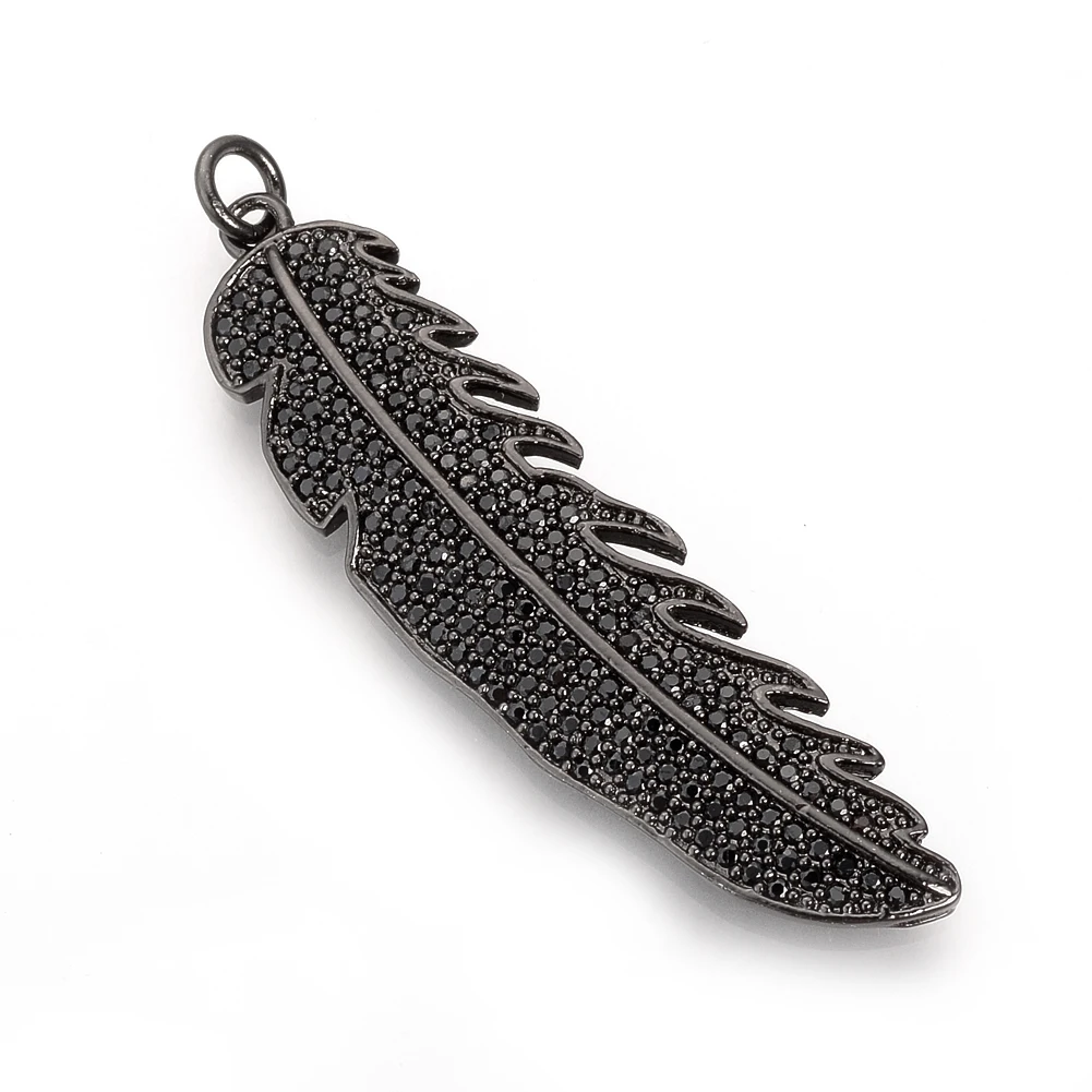 5Pcs Luxury Feather Charms for Jewelry Making High Quality Cubic Zirconia CZ Pendants Crystal Necklace Bracelet Earring Findings
5Pcs Luxury Feather Charms for Jewelry Making High Quality Cubic Zirconia CZ Pendants Crystal Necklace Bracelet Earring Findings