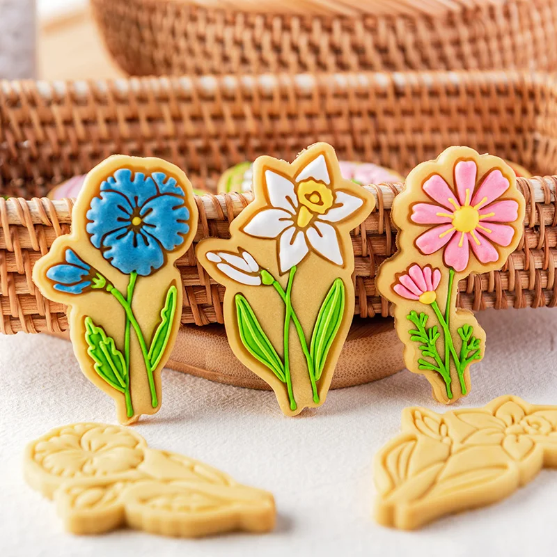 Mother's Day Flower Cookie Mold Rose Carnation Frosting Fondant Biscuit Embossing Mold Cookie Cutter Baking Cake Decorating Tool
Mother's Day Flower Cookie Mold Rose Carnation Frosting Fondant Biscuit Embossing Mold Cookie Cutter Baking Cake Decorating Tool