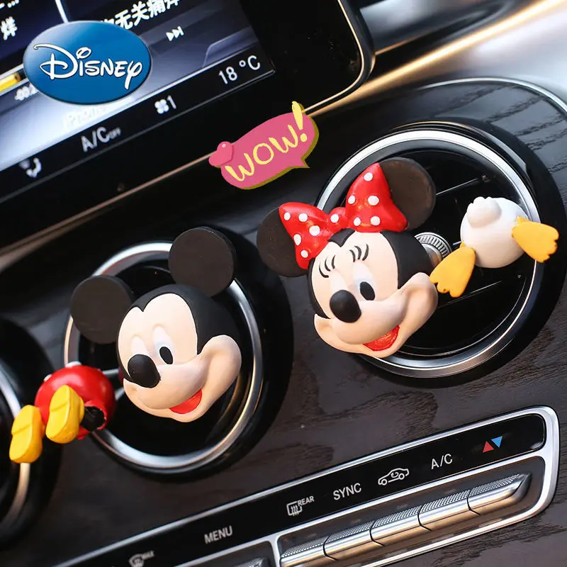 

Disney Car Aromatherapy Car Borne Car Air Outlet Cartoon Decoration Mickey Minnie Car Accessories Ornaments Diffuser Stone