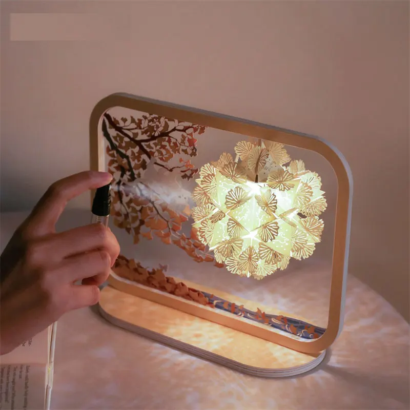 Paper Carving Lamp Creative Diy Children Sleeping Small Night Light Shadow Materials Small Night Light Table Lamp
Paper Carving Lamp Creative Diy Children Sleeping Small Night Light Shadow Materials Small Night Light Table Lamp