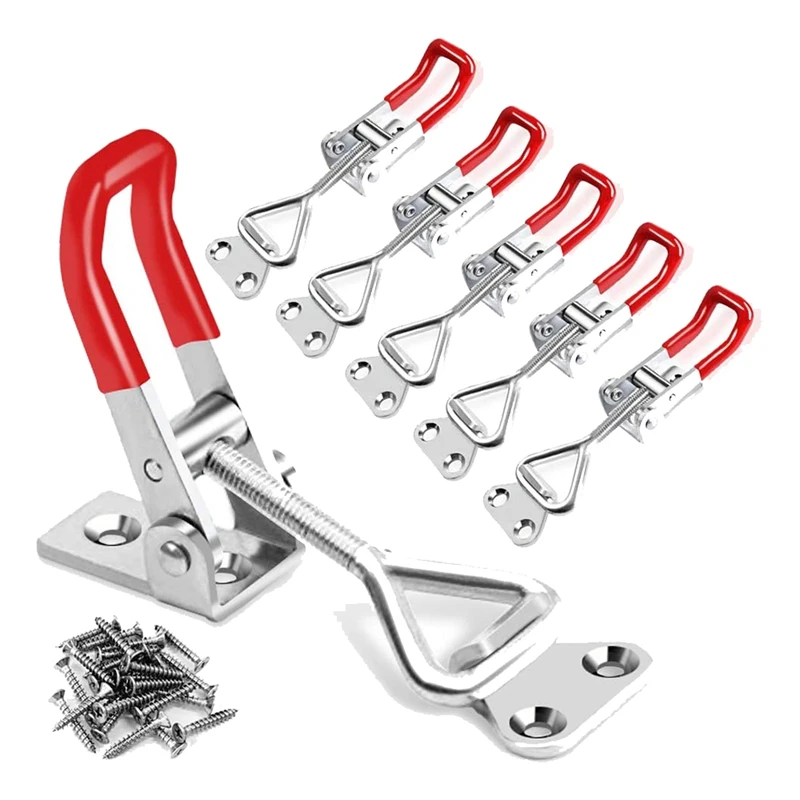 6 Pack Toggle Latch Clamp,Adjustable Toggle Clamp Latch,Release Pull Latches For Smoker Lid Jig Box Case Trunk
6 Pack Toggle Latch Clamp,Adjustable Toggle Clamp Latch,Release Pull Latches For Smoker Lid Jig Box Case Trunk