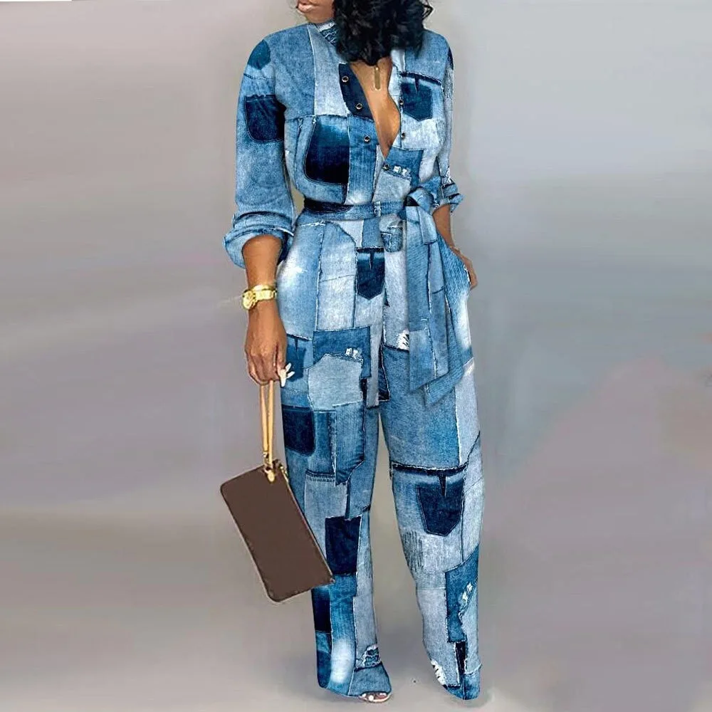 Fashion Elegant Jumpsuits & Rompers for Women Patchwork Full Sleeve High Waisted Evening Night Club Wear Overalls Clothes New
Fashion Elegant Jumpsuits & Rompers for Women Patchwork Full Sleeve High Waisted Evening Night Club Wear Overalls Clothes New