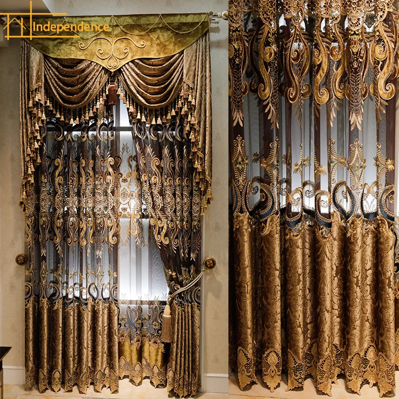 New High-grade Flannel Water Soluble Embroidery Hollow Screen Curtains for Living Room Bedroom Finished Product Customization
New High-grade Flannel Water Soluble Embroidery Hollow Screen Curtains for Living Room Bedroom Finished Product Customization